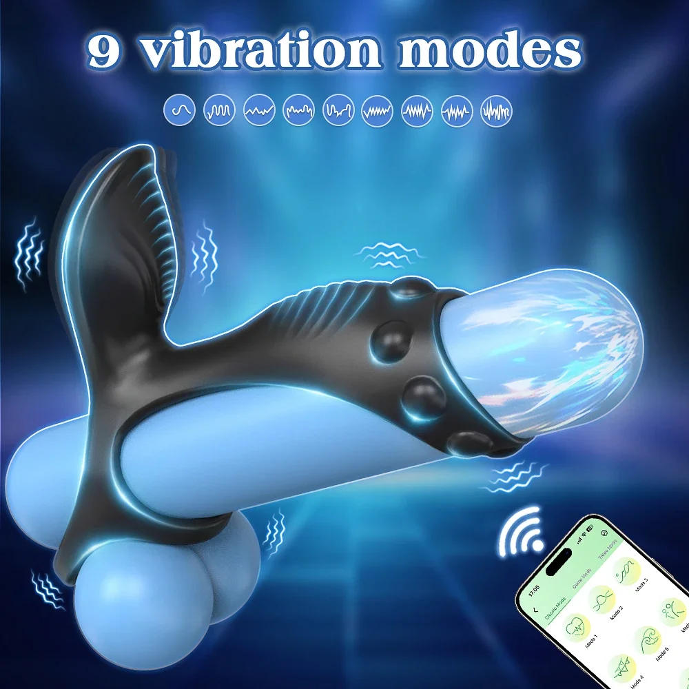 APP Control Vibrating Cock Ring Penis Ring for Men Clitoris Stimulator Vibrator for Women - Image 3